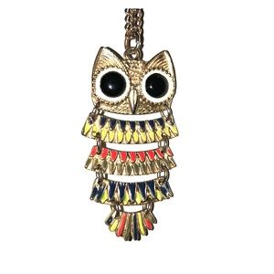 bohemian owl necklace